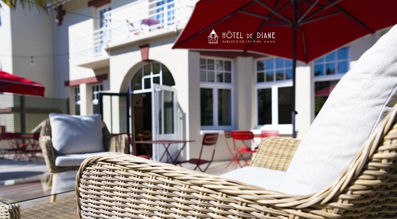 Hotel De Diane Sables-dʼOr-les-Pins Esterno foto