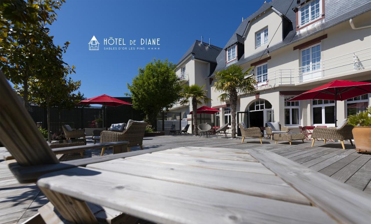 Hotel De Diane Sables-dʼOr-les-Pins Esterno foto