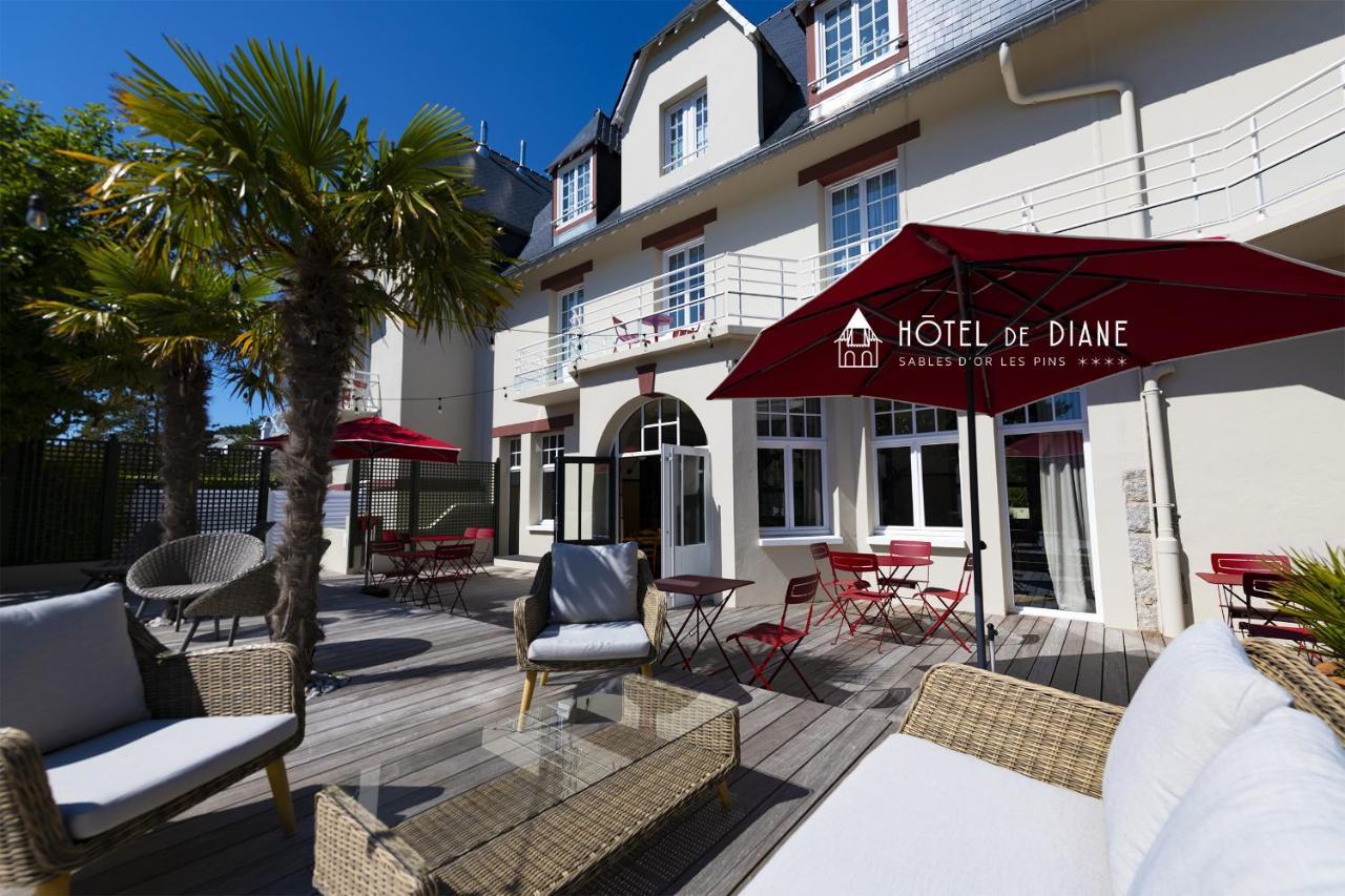 Hotel De Diane Sables-dʼOr-les-Pins Esterno foto